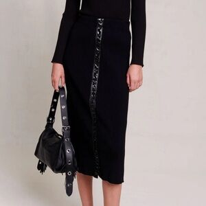Maje Knit Maxi Skirt